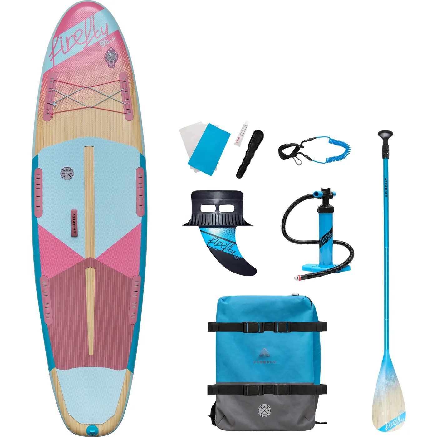 FIREFLY SUP-BOARD ISUP COM W WOOD/VIOLET/TURQUOIS 4D0qZF4L